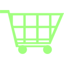 download Blue Shopping Trolley clipart image with 225 hue color