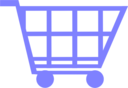 Blue Shopping Trolley