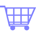 download Blue Shopping Trolley clipart image with 0 hue color