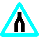 download Roadsign End Daul clipart image with 180 hue color