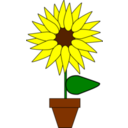 download Girasol clipart image with 0 hue color