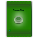 download Green Tea Sachet clipart image with 45 hue color