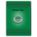 download Green Tea Sachet clipart image with 90 hue color