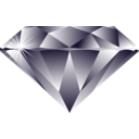 download Diamond clipart image with 0 hue color
