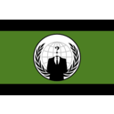 download Anonymous Flag clipart image with 315 hue color