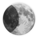 download Weather Icon Half Moon clipart image with 180 hue color