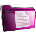 download Folder Icon Red Document clipart image with 315 hue color