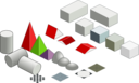 Set Of Basic Isometric Figures