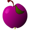download A Red Apple clipart image with 315 hue color