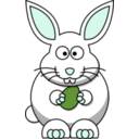 download Cartoon Bunny clipart image with 180 hue color