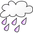 download Weather Symbols Rain clipart image with 90 hue color
