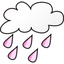 download Weather Symbols Rain clipart image with 135 hue color