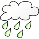 download Weather Symbols Rain clipart image with 270 hue color
