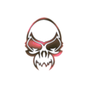 download Metalic Skull clipart image with 270 hue color