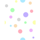 download Polka Dots In Pastel Colors clipart image with 0 hue color