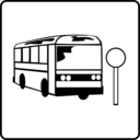 download Hotel Icon Near Bus Stop clipart image with 90 hue color