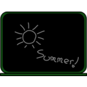 download Summer School Blackboard clipart image with 90 hue color