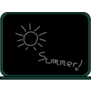 download Summer School Blackboard clipart image with 135 hue color