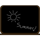 download Summer School Blackboard clipart image with 0 hue color