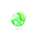 download Environmental Eco Globe Leaf Icon clipart image with 315 hue color