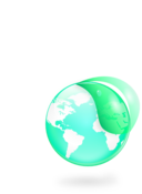 Environmental Eco Globe Leaf Icon