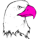 download Eagle clipart image with 270 hue color