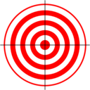 download Target clipart image with 0 hue color