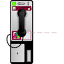 download Pay Phone clipart image with 90 hue color