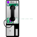 download Pay Phone clipart image with 270 hue color