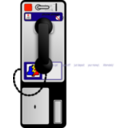download Pay Phone clipart image with 0 hue color