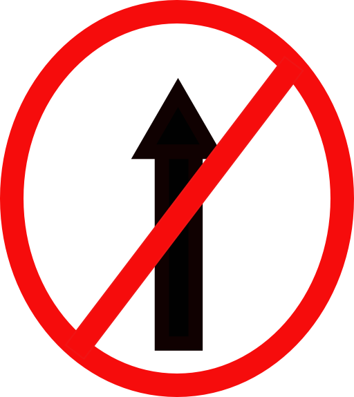 Indian Road Sign No Entry