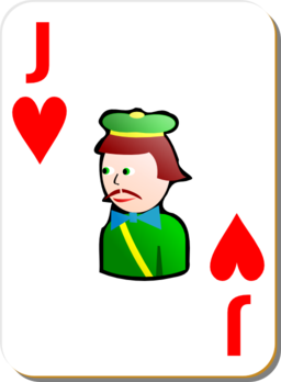 White Deck Jack Of Hearts