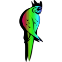 download Parrot clipart image with 135 hue color