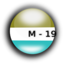 download M 19 clipart image with 180 hue color