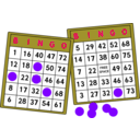 download Bingo Cards clipart image with 270 hue color
