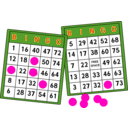 download Bingo Cards clipart image with 315 hue color