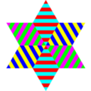 download Hexagram Triangle Stripes clipart image with 0 hue color