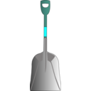 download Scoop Shovel clipart image with 135 hue color