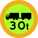 download 30t Truck Sign clipart image with 45 hue color