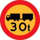 download 30t Truck Sign clipart image with 0 hue color