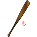 download Baseball Bat clipart image with 0 hue color
