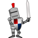 download Chevalier Combattant clipart image with 0 hue color