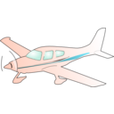 download Cessna Plane clipart image with 315 hue color