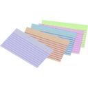 download Stack Of Colored Index Cards clipart image with 45 hue color
