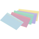 download Stack Of Colored Index Cards clipart image with 0 hue color