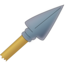 download Spear Point clipart image with 0 hue color
