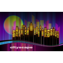 download Cityscape clipart image with 0 hue color