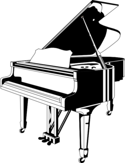 Piano Black White