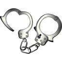 download Handcuffs clipart image with 0 hue color
