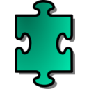 download Green Jigsaw Piece 01 clipart image with 45 hue color
